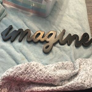 This sign is super cute and never used. Got it for my dorm room but no place.